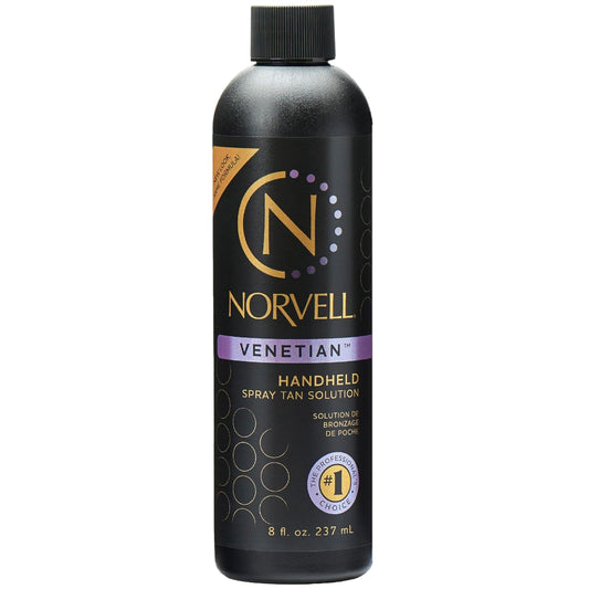 Norvell Premium Spray Tan Solution Venetian 8 fl oz – Professional Sunless Tanning Formula for Natural Bronze Glow, Streak-Free, Fast-Drying, Long-Lasting Color